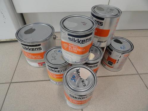 PARTIJ SIKKENS WATERGEDRAGEN PRIMER EN LAK DIVERSE KLEUREN, Doe-het-zelf en Verbouw, Verf, Beits en Lak, Nieuw, Lak, Minder dan 5 liter