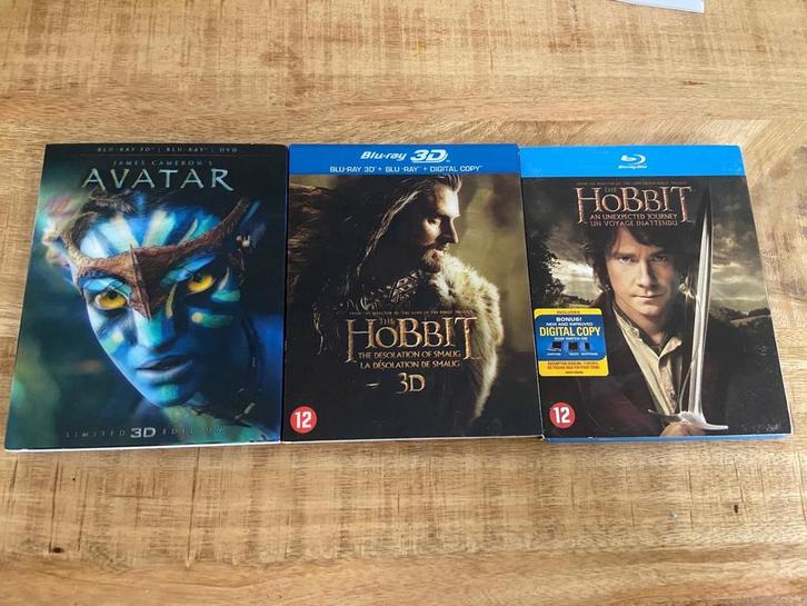 Avatar & Hobbit Blu-ray 3D Collectie, Cd's en Dvd's, Dvd's | Overige Dvd's, Zo goed als nieuw, Boxset, Vanaf 12 jaar, Ophalen of Verzenden