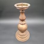17de eeuwse Italiaanse bronzen kandelaar 46cm, Antiek en Kunst, Antiek | Kandelaars, Ophalen, Koper of Brons