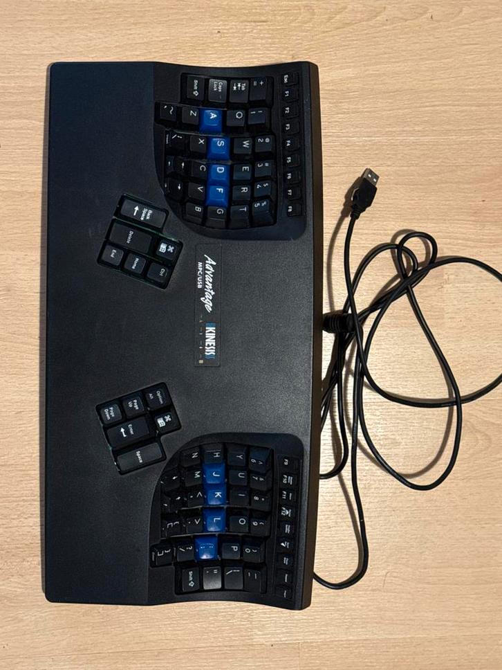 Kinesis Advantage KB500USB Ergonomisch Toetsenbord, Computers en Software, Toetsenborden, Gebruikt, Qwerty, Bedraad, Ergonomisch