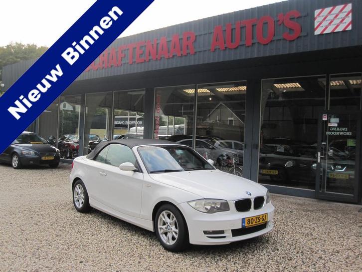 BMW 1 Serie Cabrio 118i High Executive zeer mooi nederlandse, Auto's, BMW, Bedrijf, Te koop, 1-Serie, ABS, Airbags, Airconditioning
