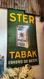 Groot origineel emaille bord ster tabak niemijer Groningen, Ophalen, Reclamebord, Gebruikt, L