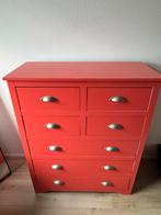 GRATIS AFHALEN | ladekast koraalrood, Huis en Inrichting, Kasten | Ladekasten, Ophalen, 5 laden of meer, 50 tot 100 cm, Zo goed als nieuw