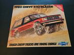 Brochure Chevrolet S-10 Blazer 1983 USA, Boeken, Auto's | Folders en Tijdschriften, Ophalen of Verzenden, Zo goed als nieuw, Chevrolet