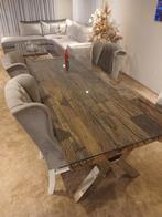 Eric Kuster style  Eethoek & Kamertafel met Glas, Huis en Inrichting, Tafels | Eettafels, Gebruikt, Glas, 150 tot 200 cm, Rechthoekig