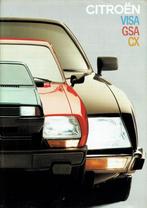 Folder Citroën CX - GSA - Visa (1983), Verzenden, Gelezen, Citroën