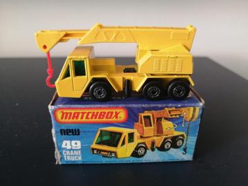Lesney Matchbox Superfast #49 Crane Truck in doosje  beschikbaar voor biedingen