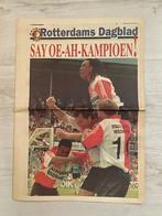 Feyenoord Kampioen 1993 voorpagina, Verzamelen, Sportartikelen en Voetbal, Boek of Tijdschrift, Zo goed als nieuw, Feyenoord, Verzenden