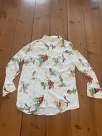 Leuke beige vogelprint blouse Yaya, maat 40, Kleding | Dames, Maat 38/40 (M), Verzenden, Beige, Zo goed als nieuw