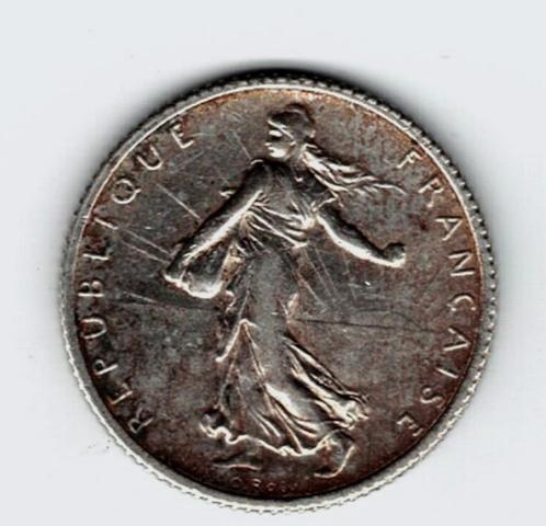 24-780 Frankrijk 1 franc 1917, Postzegels en Munten, Munten | Europa | Niet-Euromunten, Losse munt, Frankrijk, Zilver, Verzenden