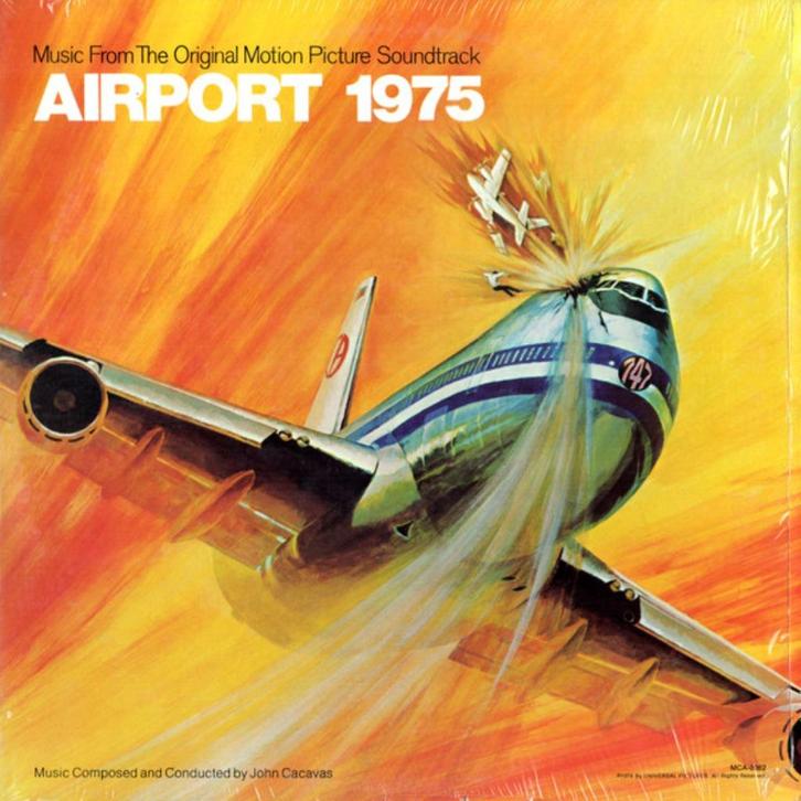 Ruil of koop Airport 1975 John Cacavas (LP 1974), Cd's en Dvd's, Vinyl | Filmmuziek en Soundtracks, Gebruikt, 12 inch, Ophalen of Verzenden