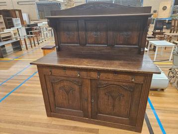 Antiek Duits dressoir – Massief eiken, meer dan 100 jaar oud beschikbaar voor biedingen