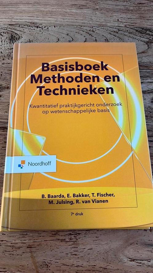 B. Baarda - Basisboek Methoden en Technieken, Boeken, Wetenschap, Zo goed als nieuw, Ophalen of Verzenden
