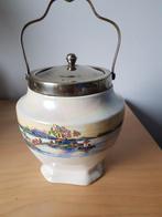 Antieke Engelse koektrommel van porselein, Ophalen of Verzenden