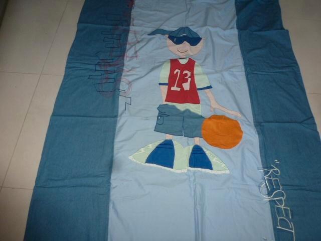 HAAST NIEUW 2 x 1 dekbedovertrek blauw met voetballer, Kinderen en Baby's, Kinderkamer | Beddengoed, Nieuw, Dekbedovertrek, Blauw