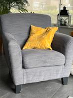 Leuke grijze fauteuil /stoel, Huis en Inrichting, Minder dan 75 cm, Gebruikt, Stof, 50 tot 75 cm