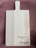 borrelplank tijd voor hapjes en grapjes, Ophalen of Verzenden, Nieuw, Rechthoekig, Hout