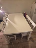 Eettafelset, Huis en Inrichting, Tafels | Eettafels, Ophalen, Gebruikt, 50 tot 100 cm, Vijf personen of meer