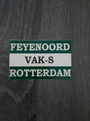 Feyenoord sticker vak s beschikbaar voor biedingen