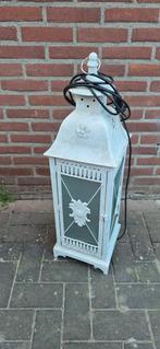 Windlicht met lamp, Huis en Inrichting, Ophalen, Zo goed als nieuw, Metaal, 75 cm of meer