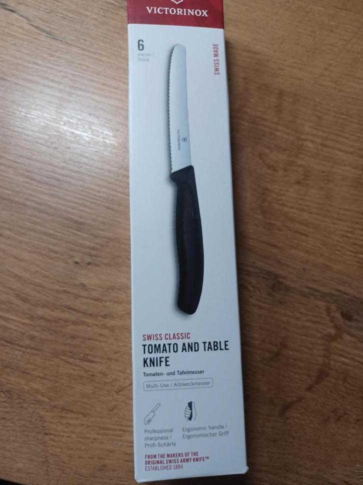 Victorinox Cooking Classic - Tafelmes - zet van 6 - nieuw, Huis en Inrichting, Keuken | Bestek, Nieuw, Bestekset, Rvs of Chroom