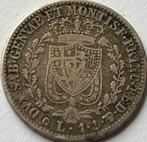 Sardinië zilveren lire 1828, Ophalen of Verzenden, Italië, Losse munt, Zilver