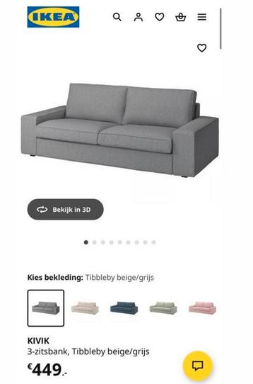 Kivik 3 zits bank - afbeelding 4