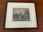 Staalgravure standbeeld Willem II Buitenhof Den Haag, Antiek en Kunst, Ophalen of Verzenden