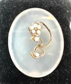 Vintage agaat broche, Ophalen of Verzenden, Zo goed als nieuw, Overige kleuren, Overige materialen