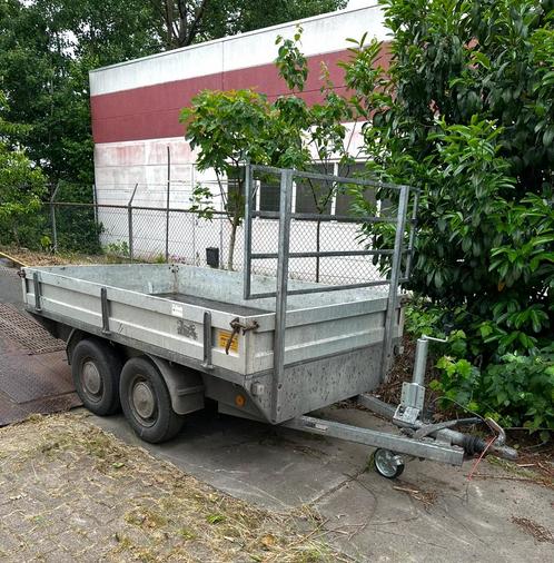 Tandemasser plateauwagen dubbel asser aanhangwagen 2000 kg, Auto diversen, Aanhangers en Bagagewagens, Zo goed als nieuw, Ophalen of Verzenden