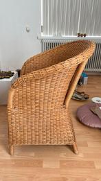 MOET WEG - Rotan Stoel - Vintage Stijl, Ophalen, Gebruikt, Bruin, Riet of Rotan