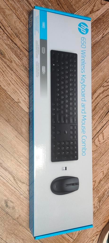HP 650 draadloze toetsenbord- en muiscombinatie, Computers en Software, Toetsenborden, Nieuw, Ophalen