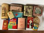 verzameling van 13 vintage blikken - geschat jaren 1945-1965, Verzenden, Gebruikt, Overige, Overige merken