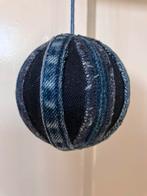 Kerstbal, handgemaakt, denim, blauw, Ophalen of Verzenden, Nieuw