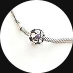 Pandora Voetbal Amethist 790444ACZ / retired, Pandora, Ophalen of Verzenden, Zo goed als nieuw, 1 bedel