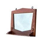 Art Deco Spiegel Amsterdamse School plankje, Antiek en Kunst, Ophalen, Rechthoekig, Minder dan 50 cm