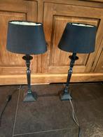 2 stuks tafelkamp met zwsrte ovale kapjes, Ophalen of Verzenden, Zo goed als nieuw, Minder dan 50 cm