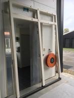 Meranti Deurkozijn met Dubbele Deuren, Ophalen, Gebruikt, 120 cm of meer, Buitendeur