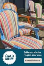 stoelen gestoffeerd op maat, stel zelf samen, Huis en Inrichting, Stoelen, Vijf, Zes of meer stoelen, Landelijk brocante medaillon