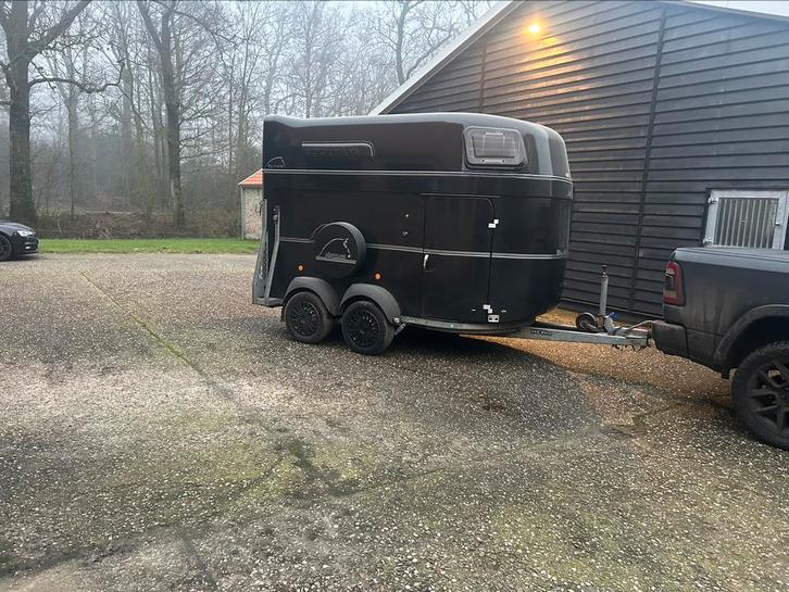 Mooie Bockmann, Dieren en Toebehoren, Paarden en Pony's | Trailers en Aanhangwagens, Zo goed als nieuw, 2-paards trailer, Aluminium