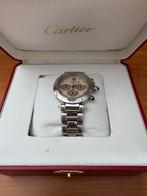 Cartier Pasha Chronograph 4030 en Cartier Pasha Chrono 2412, Ophalen, Zo goed als nieuw, Staal, Overige merken