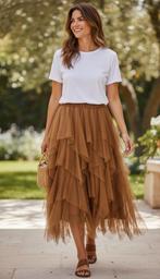 Nieuw Moonshine tule rok sale  bruin mt 3 mt 56/58, Ophalen of Verzenden, Nieuw, Bruin, Rok