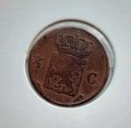 Schaarse nog fraaie 1/2 cent 1829 U (Utrecht) - Willem I, Verzenden, Koning Willem I, Overige waardes, Losse munt