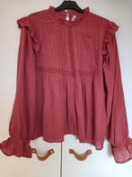 Ruffle blouse/top met lange mouwen, oudroze, 40, JDY, Nieuw, Maat 38/40 (M), Ophalen of Verzenden, Jacqueline de Yong