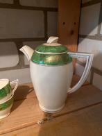 Groen wit goud wedgwood koffieservies, Ophalen of Verzenden