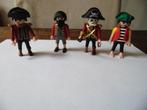 Playmobil Vier Zeerovers met Zwaarden Pistool Schatkist Munt, Ophalen of Verzenden, Gebruikt, Los playmobil