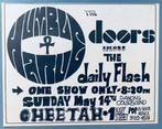 THE DOORS 1967 vintage  Advertentie CONCERT Jim Morrison, Gebruikt, Ophalen of Verzenden, Poster, Artwork of Schilderij