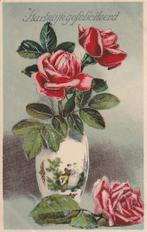 Ansichtkaart van Hartelijk gefeliciteerd met zilverstiksel, Verzamelen, Ansichtkaarten | Themakaarten, Ophalen of Verzenden, 1920 tot 1940