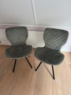 2 groene eettafelstoelen, Ophalen, Zo goed als nieuw, Overige kleuren, Metaal