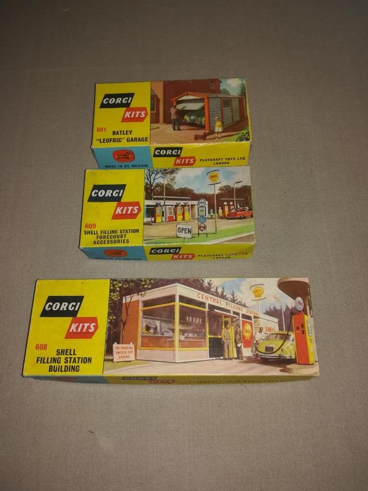Corgi Kits 601 608 609 Shell, Hobby en Vrije tijd, Modelauto's | 1:87, Gebruikt, Bus of Vrachtwagen, Corgi, Ophalen of Verzenden